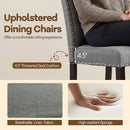 Wooden Dining Chairs Set of 4 with Bent Wood Legs