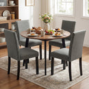 Wooden Dining Chairs Set of 4 with Bent Wood Legs