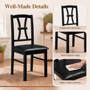 Dining Chairs Set of 2 with Padded Faux Leather Seats