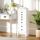 Wooden Jewelry Armoire Cabinet Storage Chest with Drawers and Swing Doors