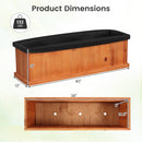 Wooden Raised Garden Bed with Drainage Holes and Liner Solid Fir Wood Planter Box