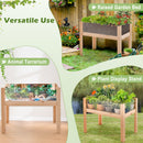 30/47 Inch Wooden Raised Garden Bed
