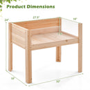 30/47 Inch Wooden Raised Garden Bed