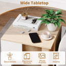 Wooden Semi-enclosed Cat Condo with Kitty Head-shaped Entry and Metal Legs-Natural
