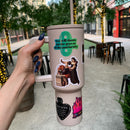 World’s Best Cup: The GetBullish Monocolor Sticker Tumbler 40 Oz Handle Travel Mug - Choose Your Own Sticker Pack