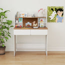 Kids Writing Desk with Cork Board and Charging Station