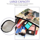 Personalized Photo Makeup Bag - Custom Canvas Cosmetic Pouch with Full-Face Photo Print - Photo Gift for Women