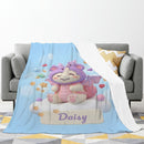 Personalized Kawaii Purple Dragon Costume Blanket | Custom Name | Cute Dragon Character