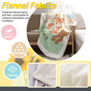 Personalized Woodland Animal Blanket | Custom Name | Bunny Fox Bear Sun Meadow Fleece Throw Gift