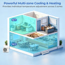 X-Pro 27000 BTU 2 Zone 24 SEER2 Ceiling Cassette Mini Split AC