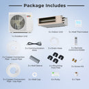 X-Pro 35000 BTU 3 Zone 22.5 SEER2 Concealed Ducted Mini Split AC