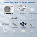 X-Pro 35000 BTU 4 Zone 22.5 SEER2 Ceiling Cassette Mini Split AC
