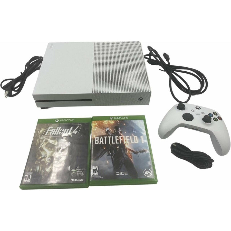 Xbox One S 500 GB White Console - Xbox One (2-Game Bundle)