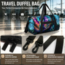 Personalized Enchanted Forest Dragon Duffel Bag with Custom Name – Baby Travel, Gym & Weekend Bag