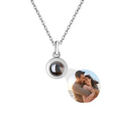 Custom Photo Projection Necklace with Hidden 'I Love You' | Silver, Rose Gold & Gold