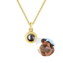Custom Photo Projection Necklace with Hidden 'I Love You' | Silver, Rose Gold & Gold