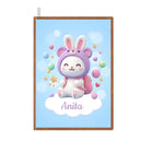 Personalized Kawaii Bunny Notebook | Custom Name | A5 Journal
