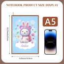 Personalized Kawaii Bunny Notebook | Custom Name | A5 Journal