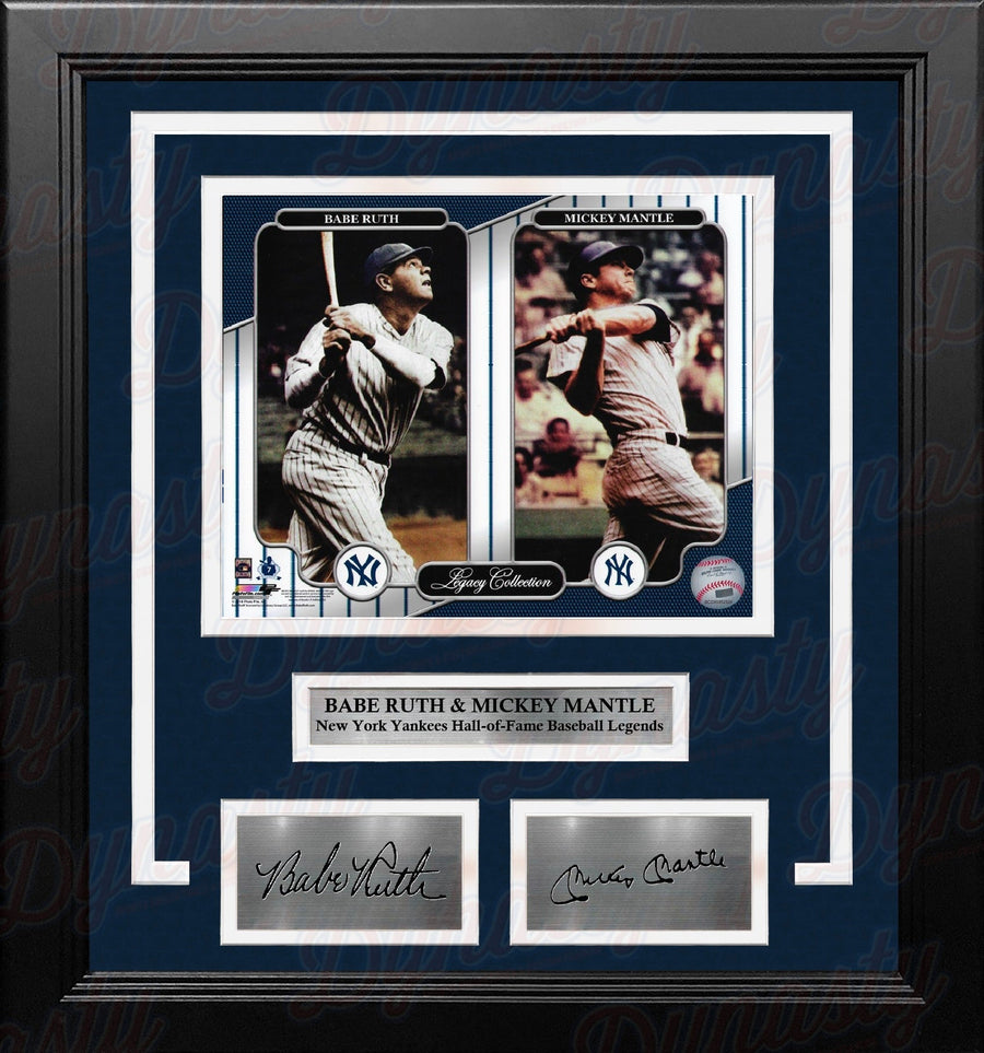 Babe Ruth & Mickey Mantle New York Yankees 8