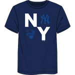 New York Yankees Fundamentals Record Shattered T-Shirt - Navy