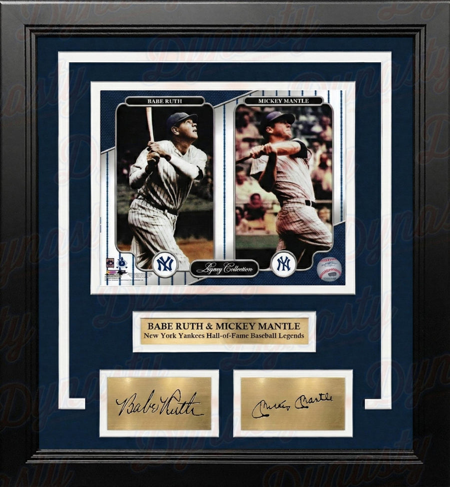 Babe Ruth & Mickey Mantle New York Yankees 8