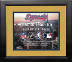 NBA Basketball Photo Picture Frame Kit - Indiana Pacers (Yellow Matting, Navy Trim)