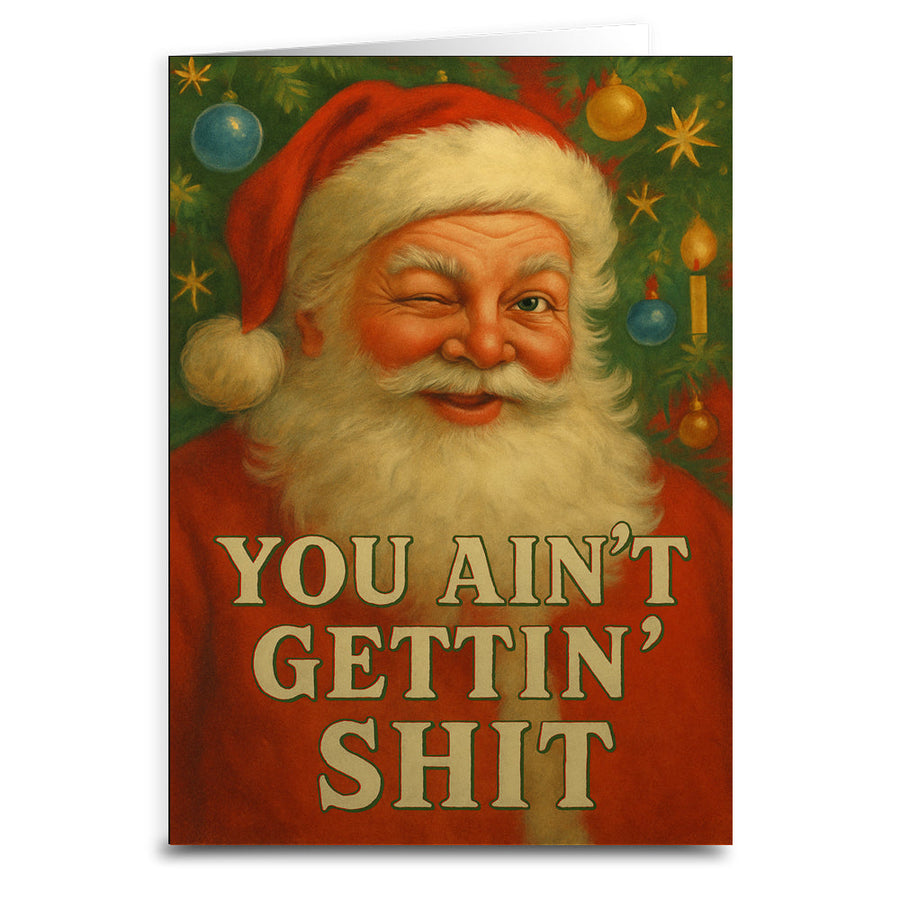You Ain't Getting Sh-t Christmas Card