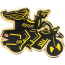 You and I Are More Than Friends, We're Like A Really Small Gang Enamel Pin in Black, Yellow and Gold