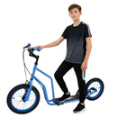 Youth Scooter with Adjustable Handlebar and 16/14-Inch Inflatable Wheels for Age 8+ Years Old