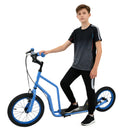 Youth Scooter with Adjustable Handlebar and 16/14-Inch Inflatable Wheels for Age 8+ Years Old