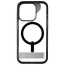 ZAGG Santa Cruz Snap Kickstand Case for MagSafe for iPhone 15 Pro - Black/Clear