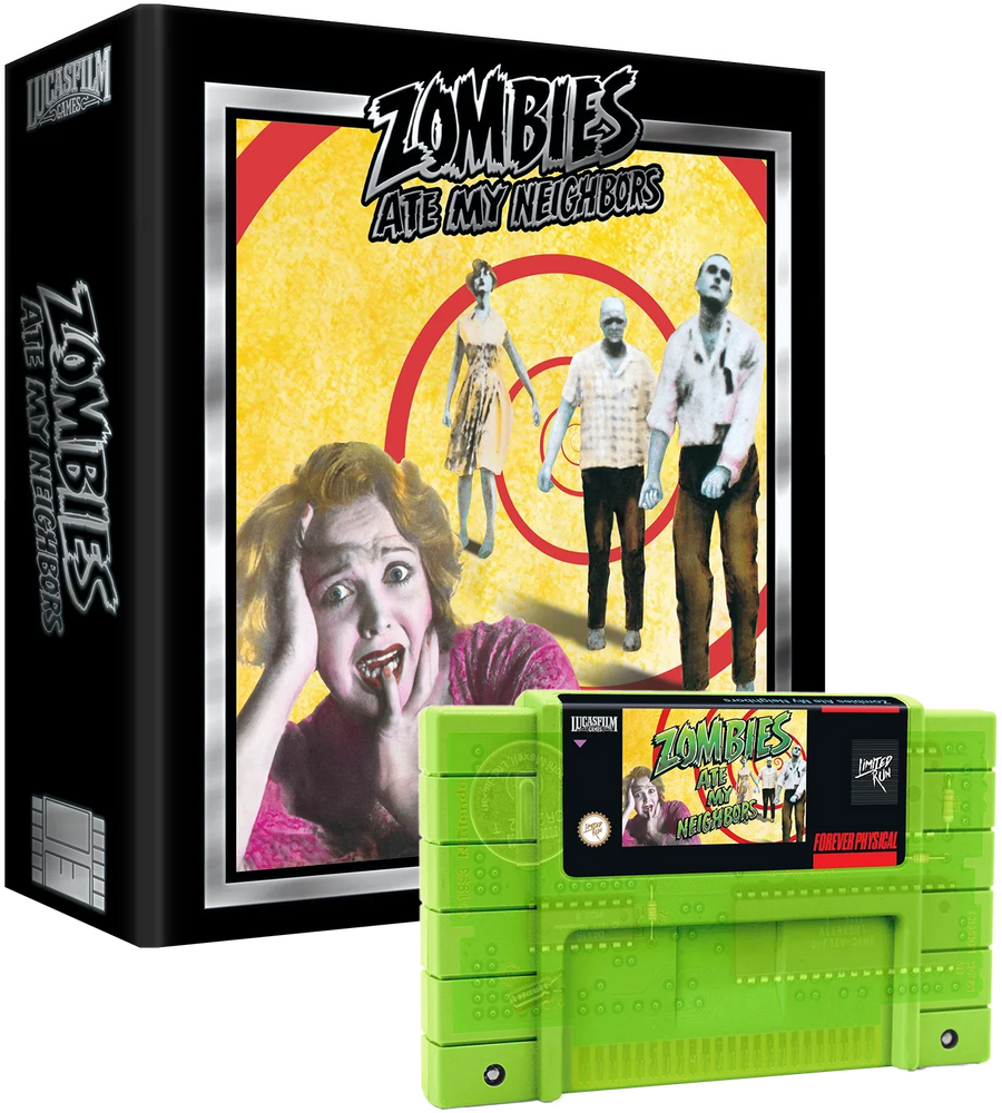 Zombies Ate My Neighbor: Premium Edition Green Cartridge (Super Nintendo)