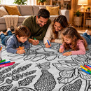 Butterfly Doodle Reversible Oxford Fabric And Flannel Blanket