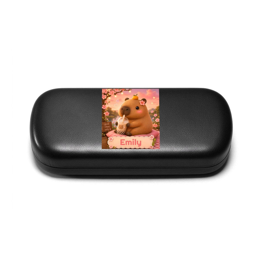 Personalized Capybara Bubble Tea Glasses Case