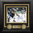 Zdeno Chara in Action Boston Bruins Autographed 8" x 10" Framed Hockey Photo