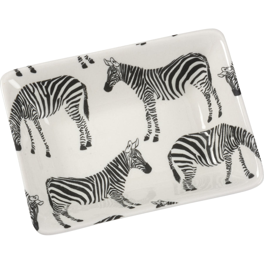 Zebra Mini Food Tray or Ring Dish | 3.75