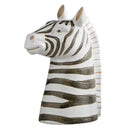 Zebra Vase Planter | 8.5" High Fabulous Ceramic Black and White Stripe Vase for Flowers or Plants