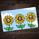 See No, Hear No, Speak No Flower Playmat