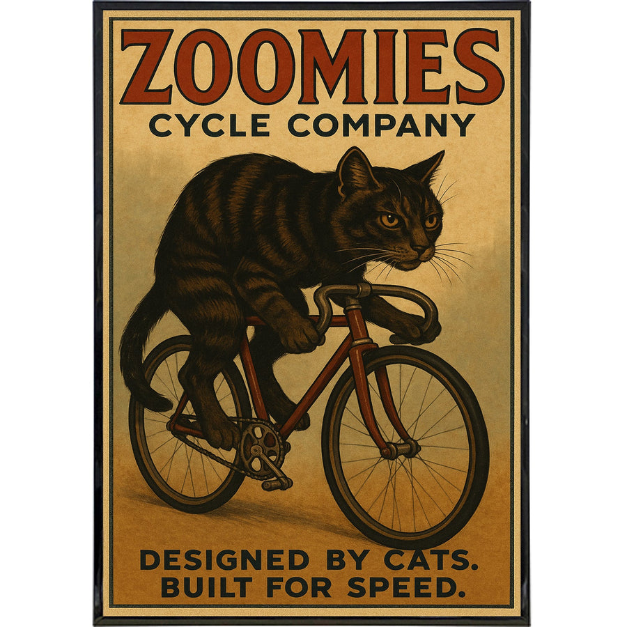 Zoomies Cycle Company Poster Print
