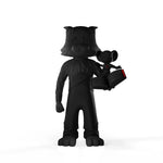 A JOMMENTARY black vinyl figure by XXCRUE Vinyl Art Toy Tenacious Toys® 