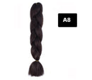 Color Big Braid African Chemical Fiber High Temperature Silk Wig Gradient