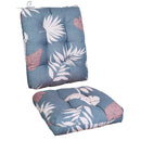 2Pcs Waterproof Rocking Chair Cushion Upper And Lower Back And Seat Sets with Non-Slip Ties Oxford Cloth Surface Polyester Filling Comfortable for Ind