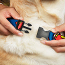 Plastic Clip Collar - Superman Shield CLOSE-UP Blue/Red/Yellow