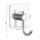 Self-Adhesive Stainless Steel Towel Hook