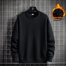 Mens Loose-Fit Casual Crew-Neck Pullover Bottoming Shirt