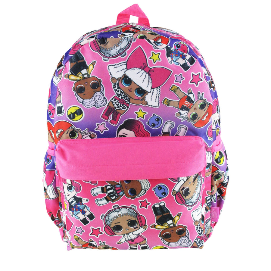 L.O.L. Surprise! Large All Over Print Kids Backpack for School and Travel