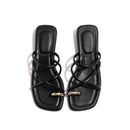 Summer New Versatile Fairy Style Toe Covering Casual Slippers