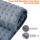 22.8x11.4” Electric Heating Pad for Shoulder Neck Back Spine Legs Feet Pain Relief w/ 9 Temperature Levels 4 Timer Modes