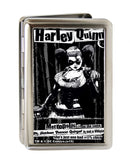 Business Card Holder - LARGE - HARLEY QUINN Pose METROPOLIS WILL NEVER BE THE SAME FCG Black Grays White