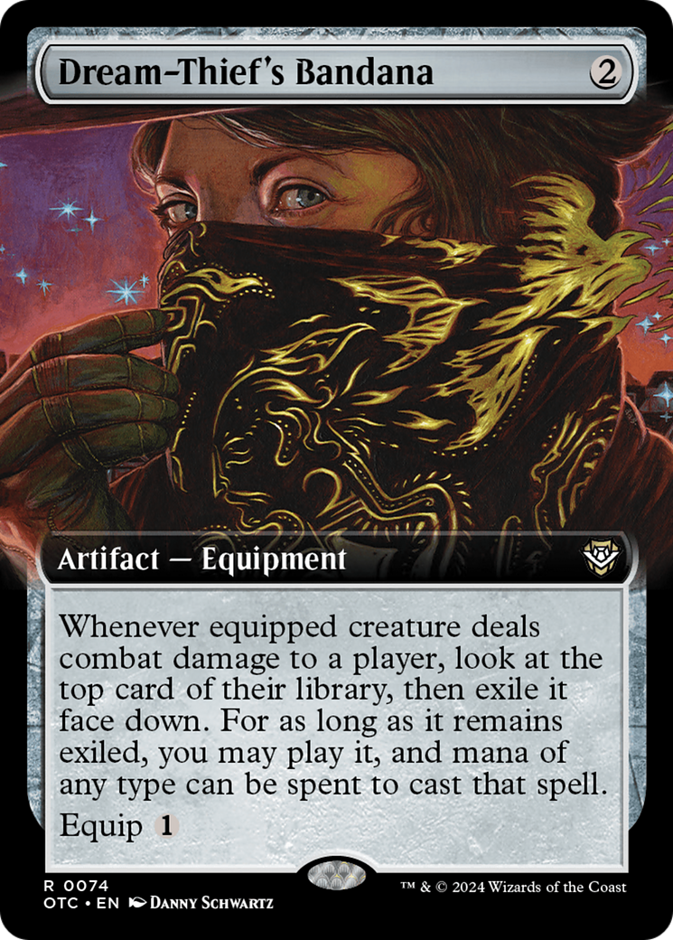 Dream-Thief's Bandana (OTC-074) - Outlaws of Thunder Junction Commander: (Extended Art)